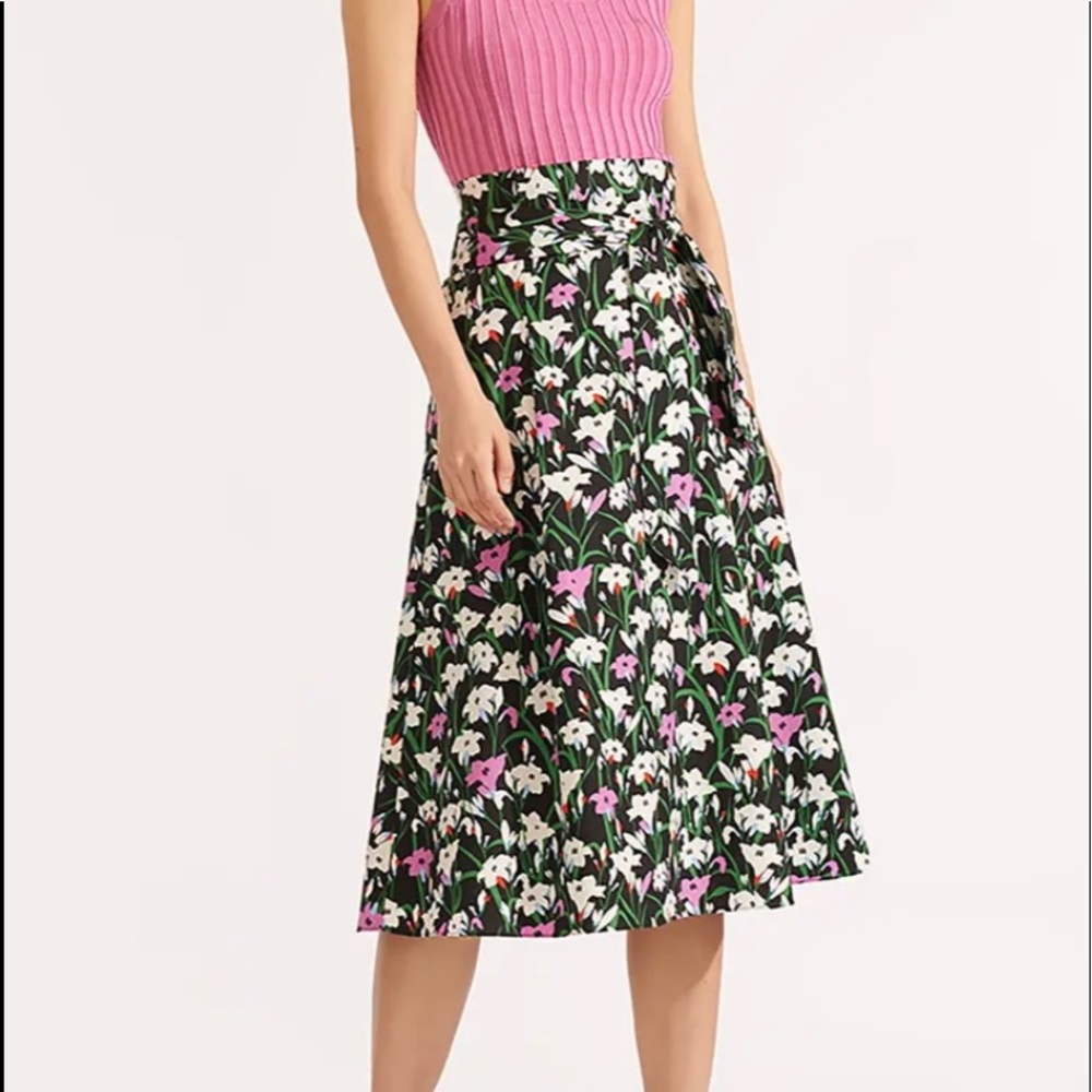 NWT Veronica Beard Floral Print Skirt